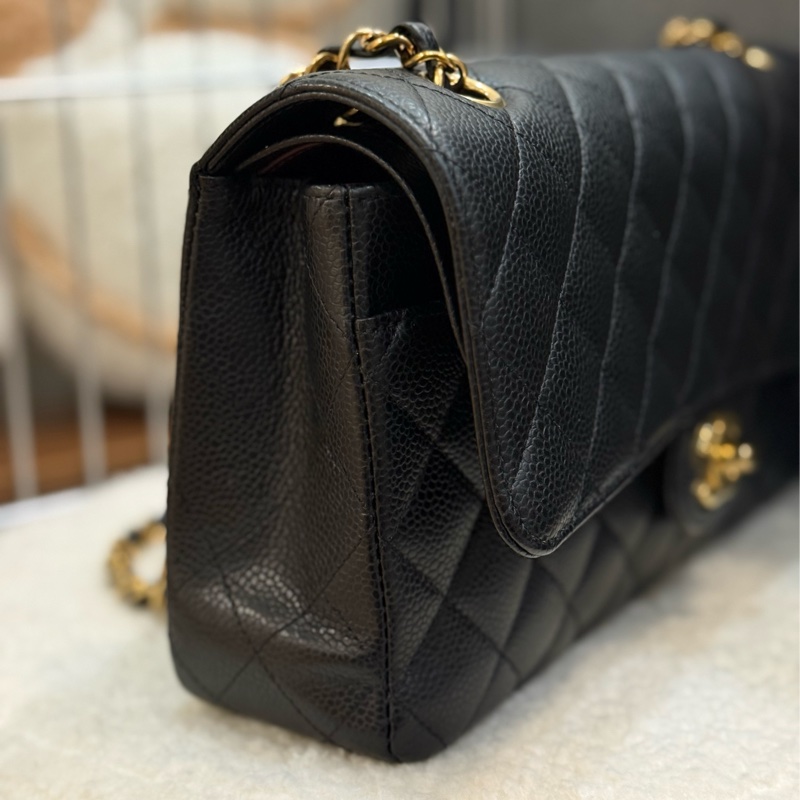 (閒置品)Chanel coco25 黑金荔枝 ✨最新晶片款-2