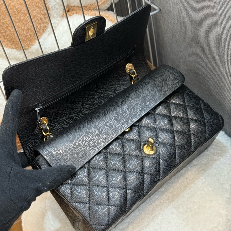 (閒置品)Chanel coco25 黑金荔枝 ✨最新晶片款-6