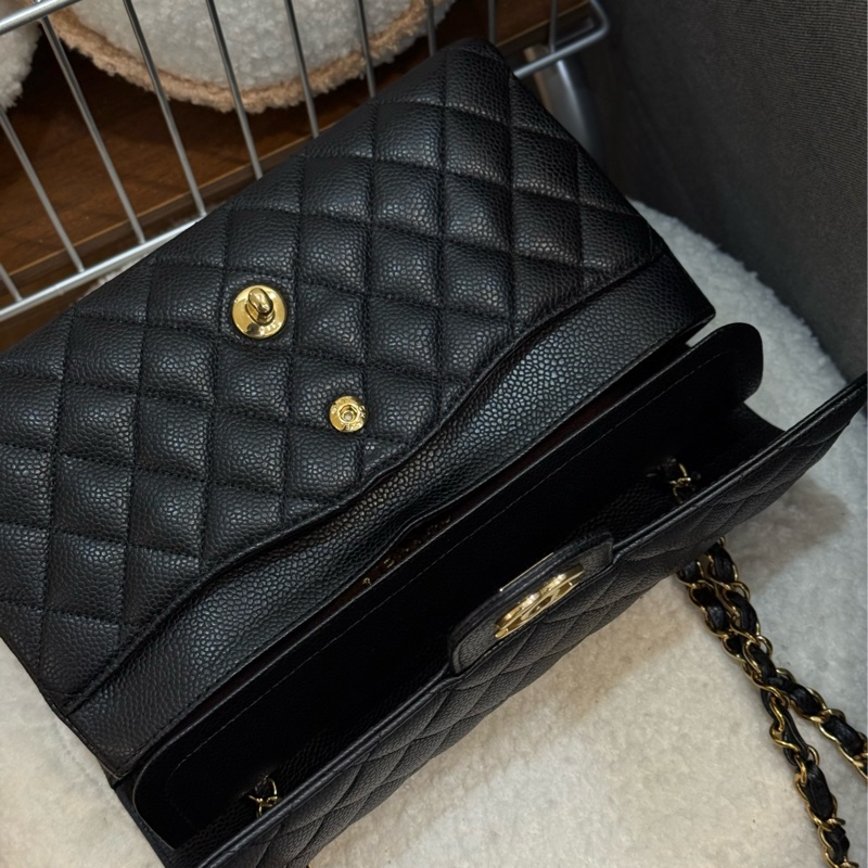 (閒置品)Chanel coco25 黑金荔枝 ✨最新晶片款-9