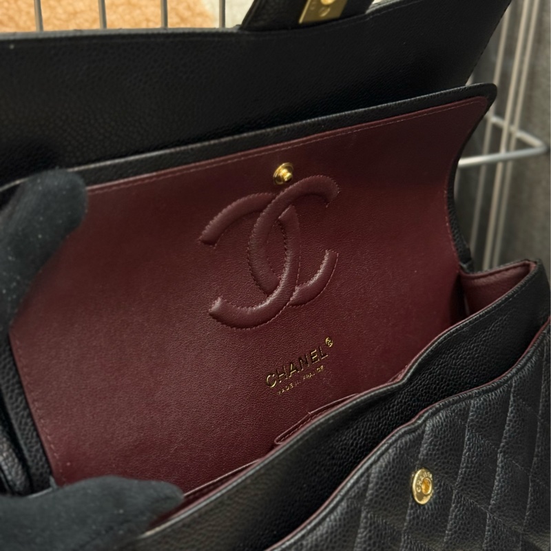 (閒置品)Chanel coco25 黑金荔枝 ✨最新晶片款-10