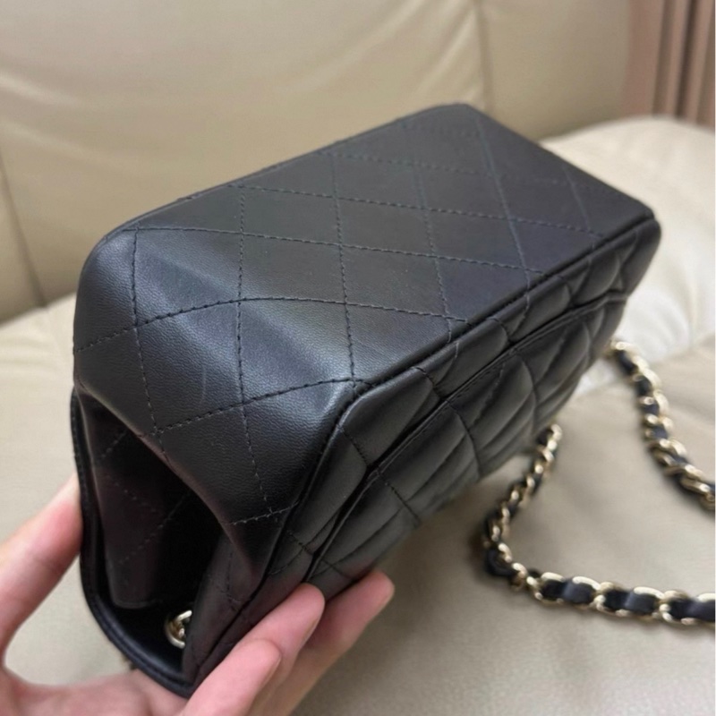 Chanel classic flap 方胖子30开有卡 98新左右 菱格纹饱满-2