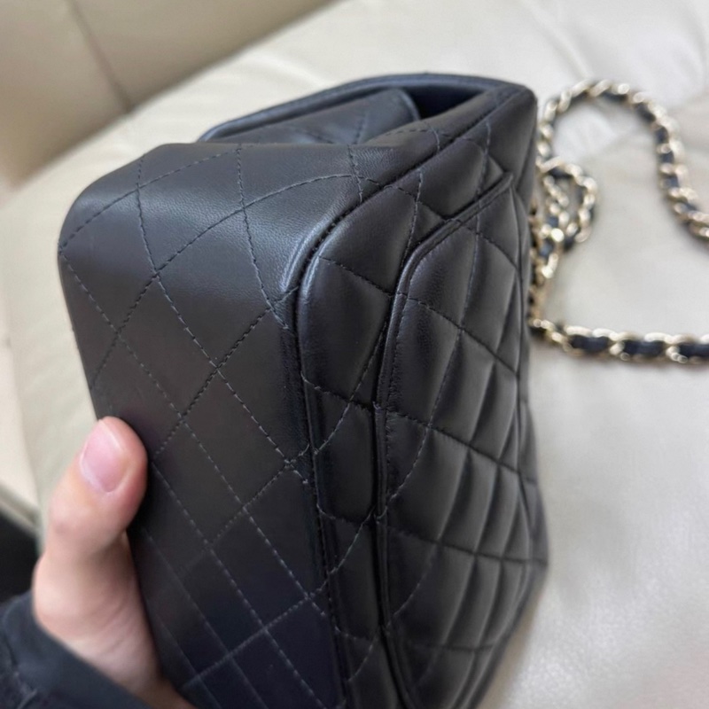 Chanel classic flap 方胖子30开有卡 98新左右 菱格纹饱满-4