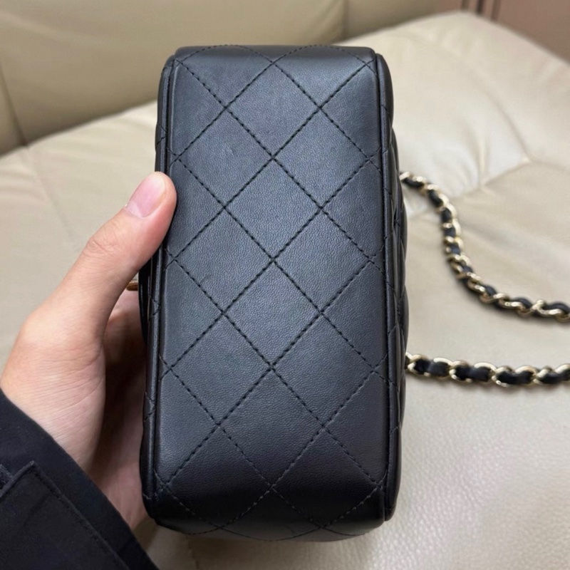 Chanel classic flap 方胖子30开有卡 98新左右 菱格纹饱满-5