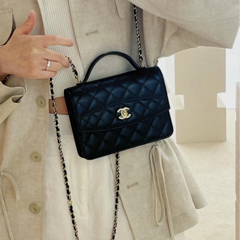 Chanel 25c 風琴包 雙肩背帶 小書包 荔枝牛皮-4