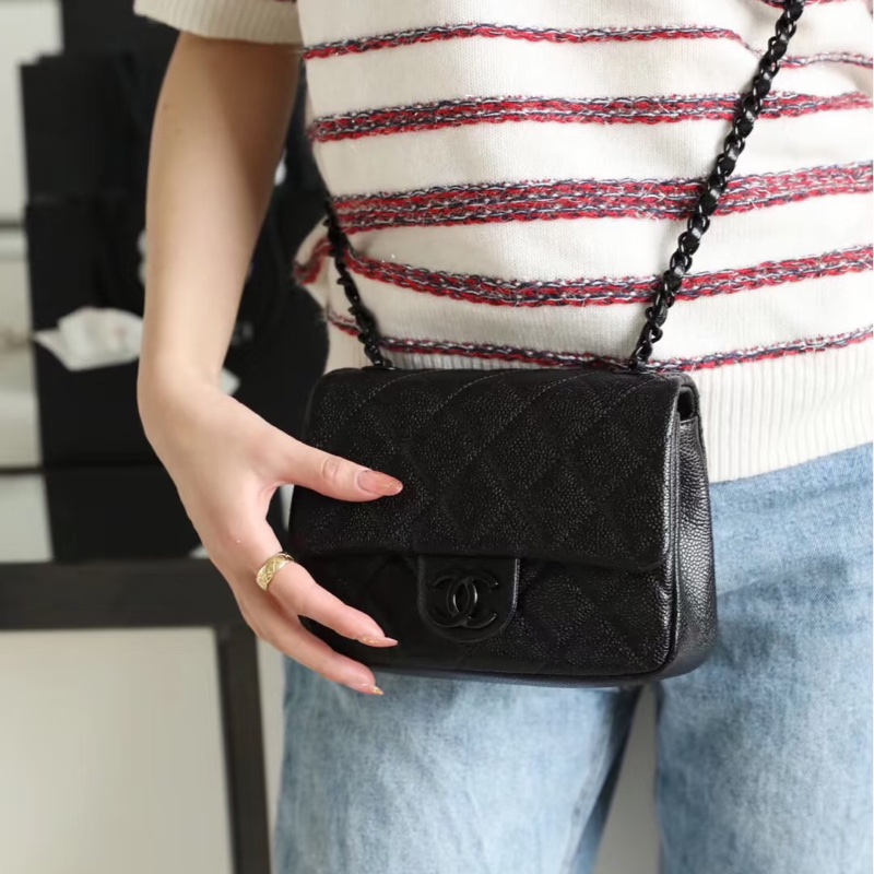全配🈶購證❤️ 香奈兒 #soblack #荔枝皮 #方胖子 #CF 17公分-9