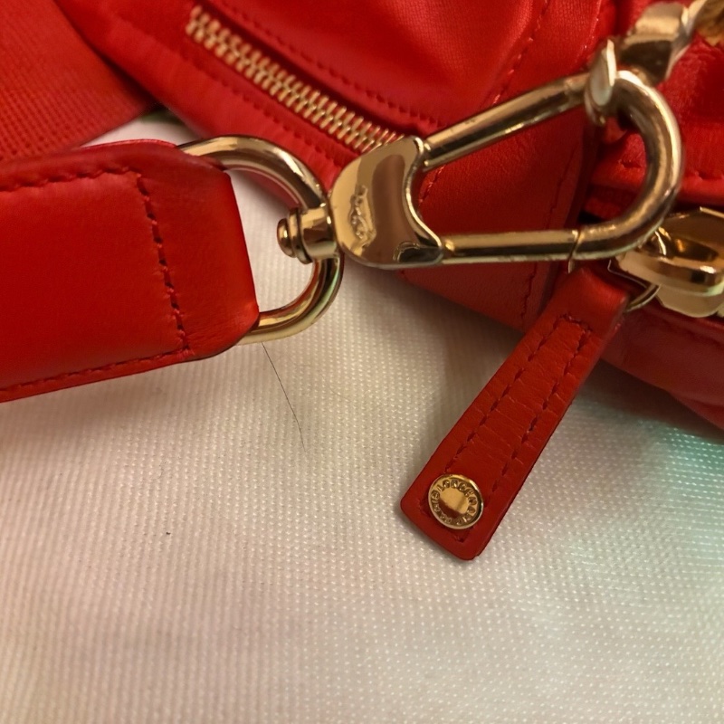 🛍️【Longchamp 橘紅真皮公事包/電腦包】型號1212888313 | 經典停產款 | 法國牛皮 | 底部擴充 | 贈毛球 | 附購證-23