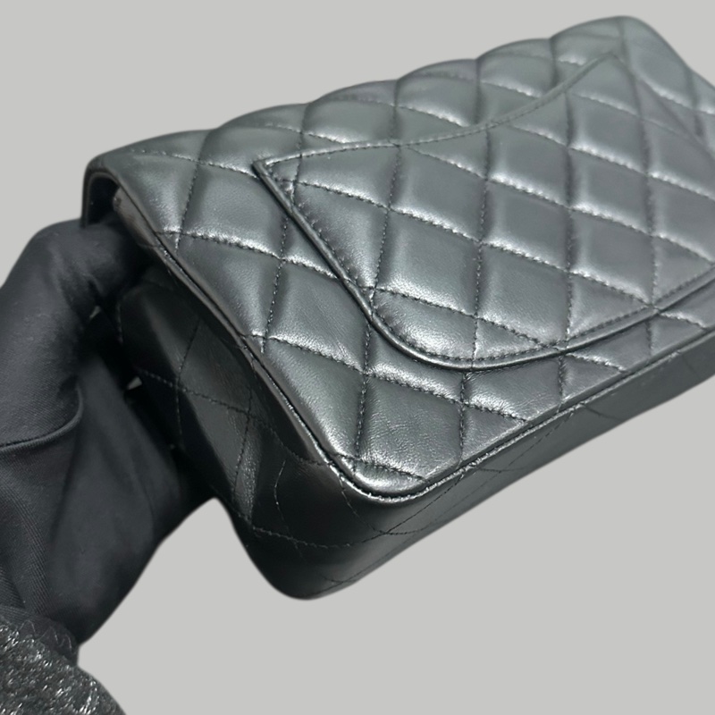 Chanel Lambskin 20cm 羊皮大mini-8