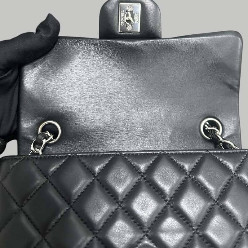 Chanel Lambskin 20cm 羊皮大mini-9