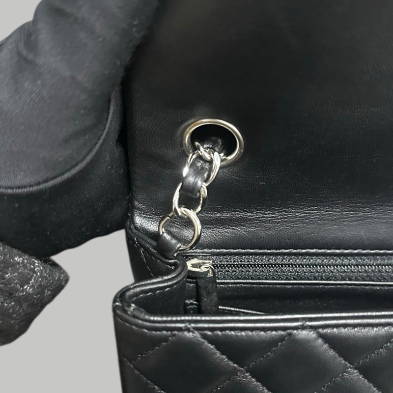 Chanel Lambskin 20cm 羊皮大mini-10