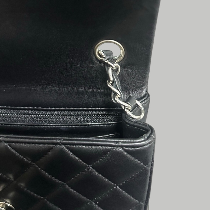 Chanel Lambskin 20cm 羊皮大mini-11