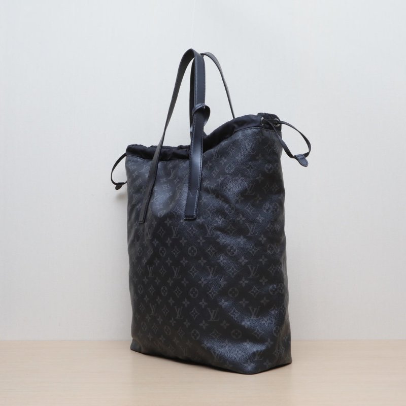 LOUIS VUITTON 黑色PVCCabaslight老花抽繩子母手提包2017肩背包-4