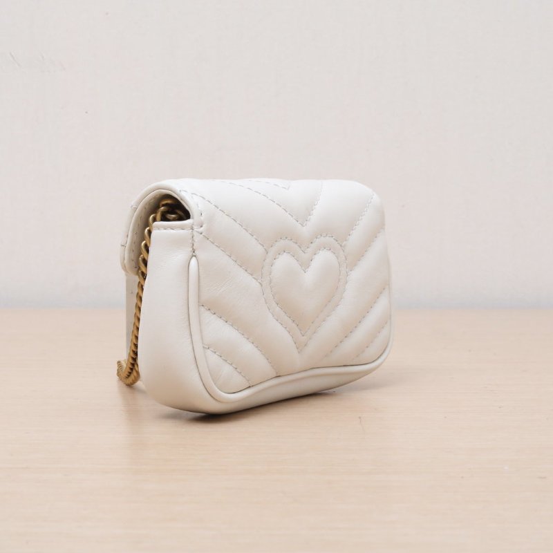 GUCCI 白色牛皮GGMarmont手提包12.5肩背包-4