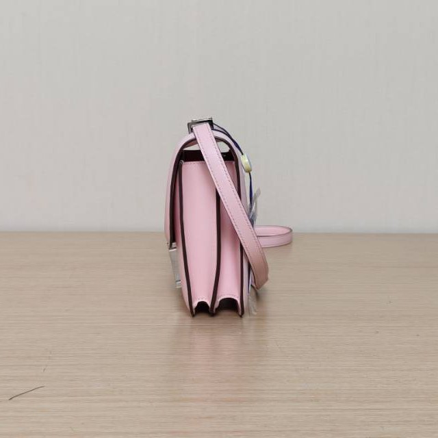 HERMES Constance康康193Q新櫻花粉Swift皮/蜥蜴皮T刻蜥蜴皮扣肩背包-1