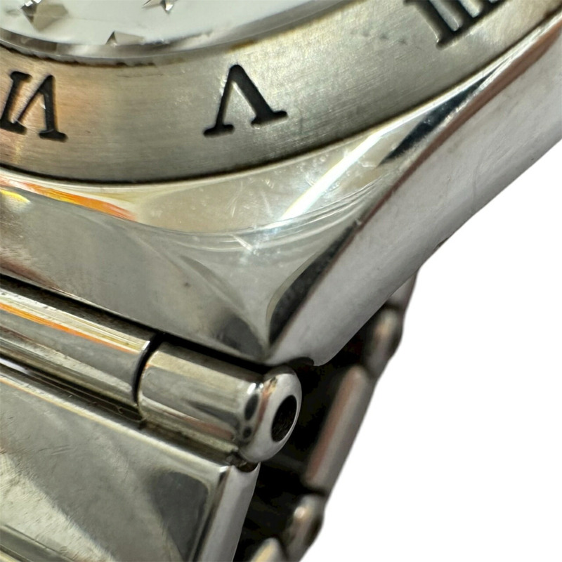 歐米茄星座系列女士不鏽鋼石英模擬腕錶,搭配Scholl錶盤-9