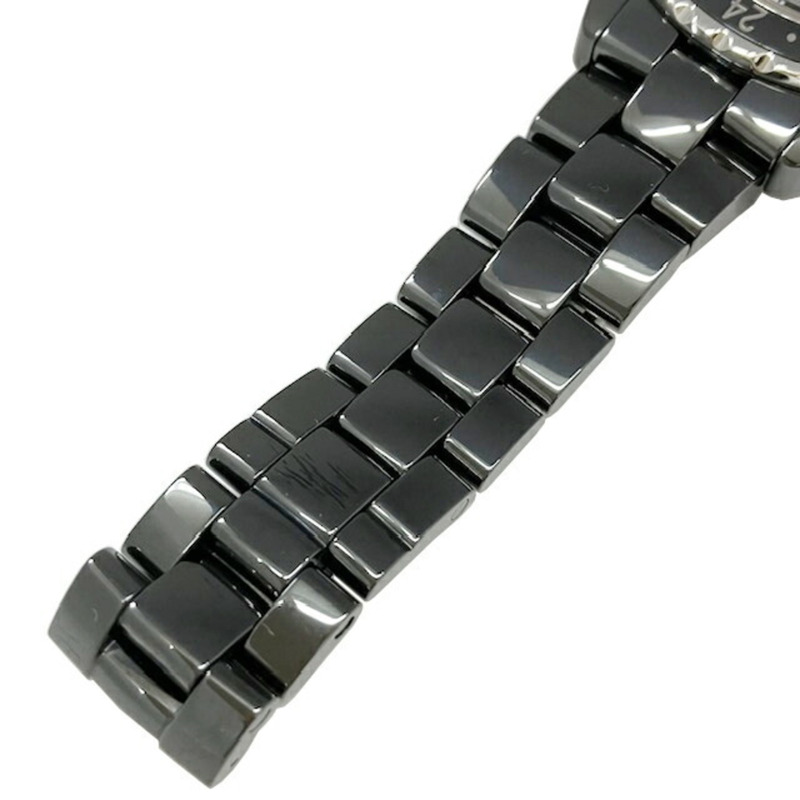 香奈兒 J12 GMT H2012 黑色陶瓷自動男士腕錶-6