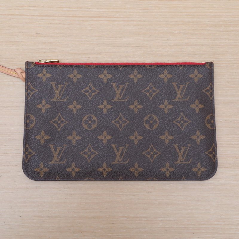 LOUIS VUITTON Neverfull中號31配子袋紅色內裏老花PVC金扣2020肩背包-2