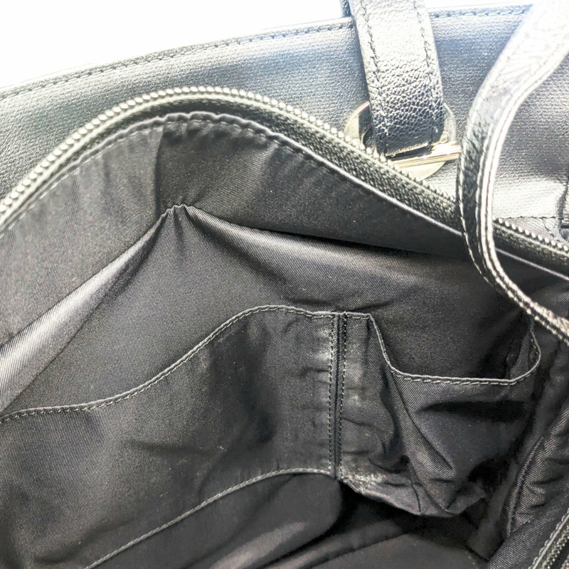 香奈兒 Paris-Biarritz 女士手提包 PM,黑色塗層帆布,13 號,A34208-12