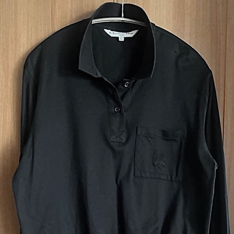 DIOR SPORT中古僅微穿幾次黑色長袖polo衫-8