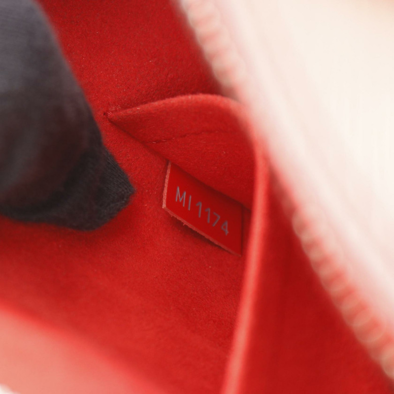 LOUIS VUITTON Alma BB 單肩斜背包手提包 M41160 Epi Coquelicot 二手-4