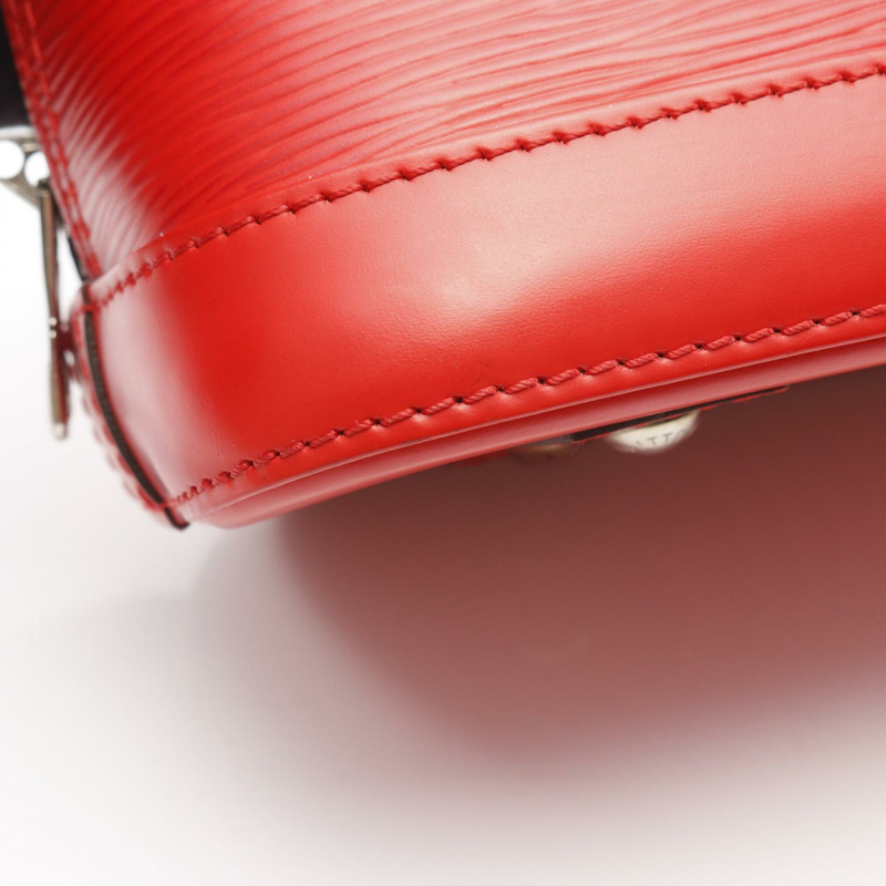 LOUIS VUITTON Alma BB 單肩斜背包手提包 M41160 Epi Coquelicot 二手-7