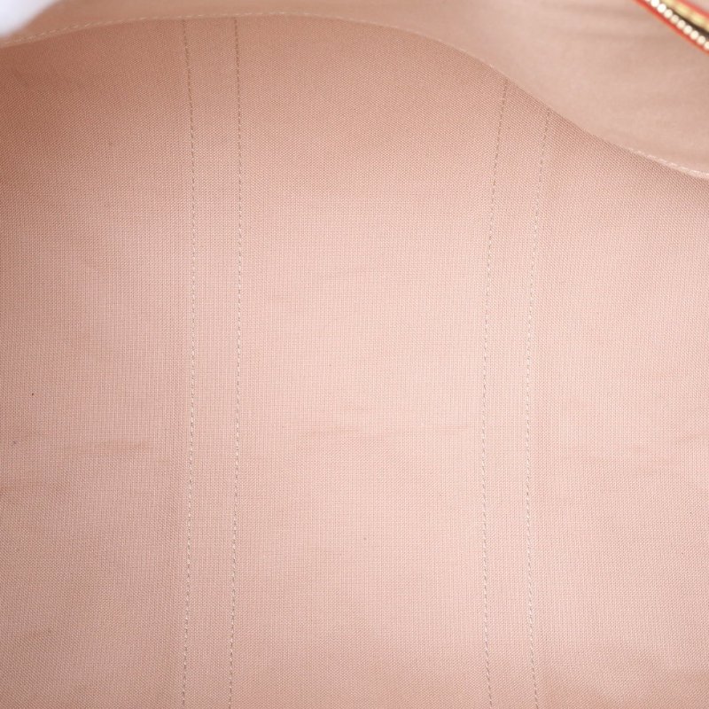 LOUIS VUITTON 米色PVC晶片keepall45沙丘系列肩背包-3