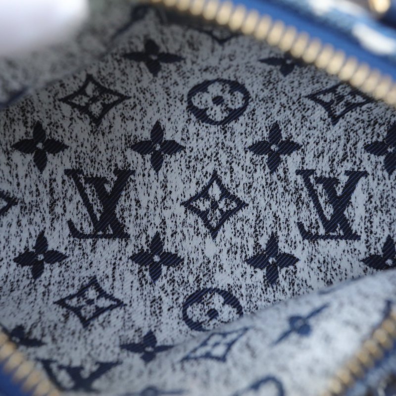 LOUIS VUITTON SpNano16可拆卸肩帶老花牛仔布晶片肩背包-2