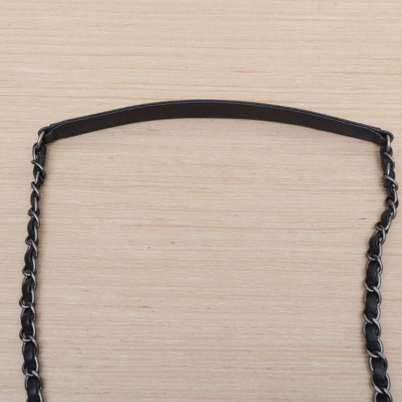 CHANEL CocoHandle中號29黑色荔枝牛皮23開銀扣肩背包-2