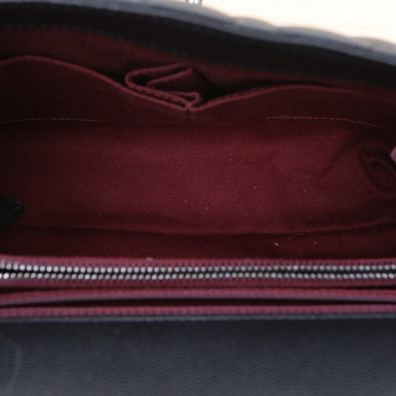 CHANEL CocoHandle中號29黑色荔枝牛皮23開銀扣肩背包-3