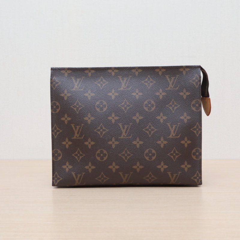 LOUIS VUITTON PocheToilette26號洗漱包老花PVC2016肩背包-1