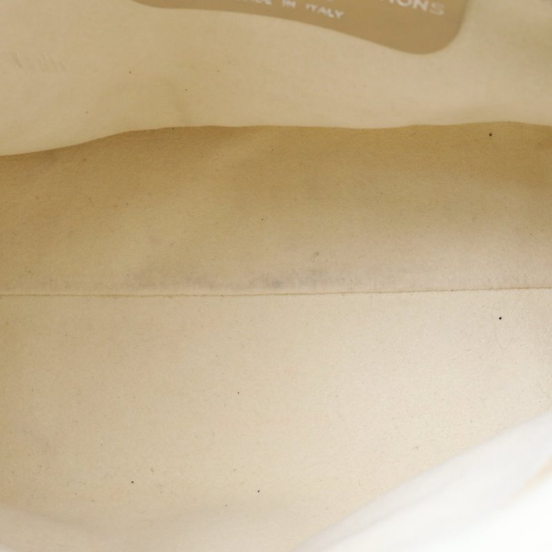 Salvatore Ferragamo 米白色牛皮絲絨菲拉格慕手提毛毛包配可拆卸肩帶/肩背包-3