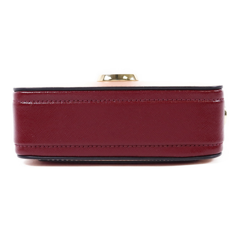 MARC JACOBS 牛皮皮革Snapshot Bag金扣肩背袋-3