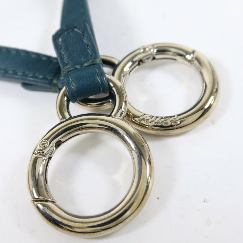 FENDI 羊皮皮革Peekaboo Wave銀扣手挽肩背兩用袋-12