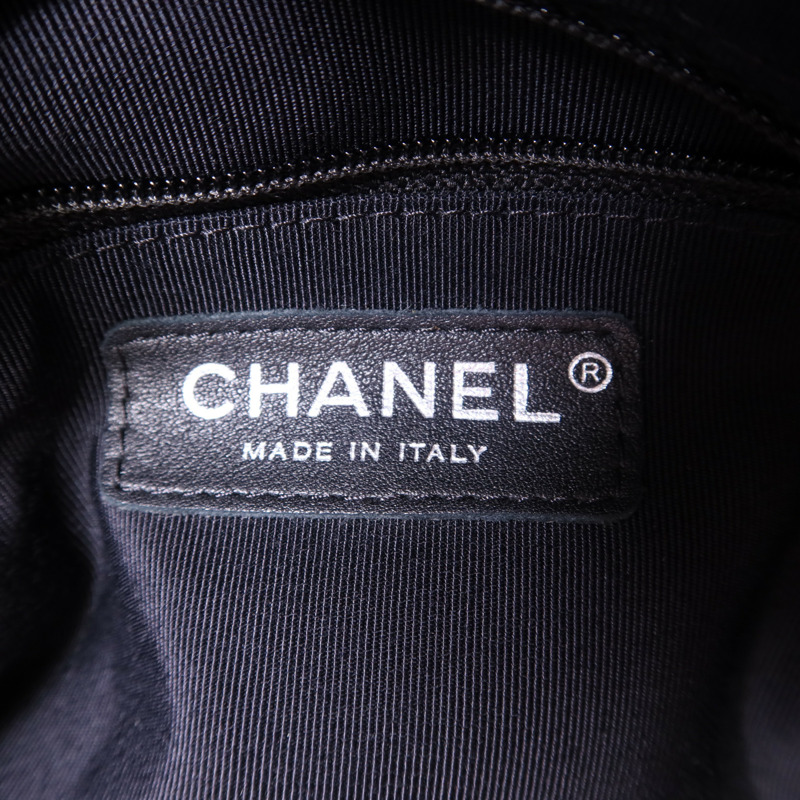 CHANEL 羊皮皮革2 Way Shoulder Bag銀扣手挽肩背兩用袋-7