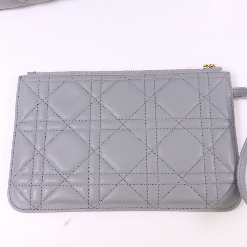 Dior 牛皮皮革Toujours Medium金扣手挽袋-20