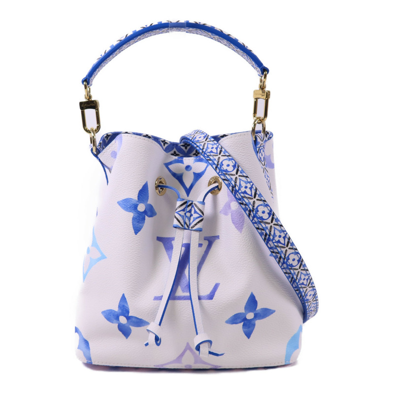 LOUIS VUITTON Monogram Watercolor By The Pool Neo Noe BB金扣手挽肩背兩用袋-0