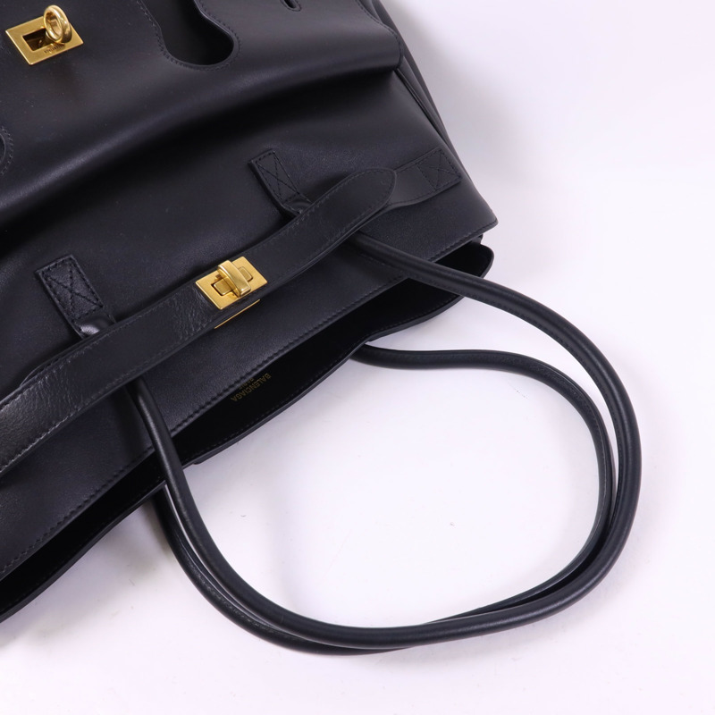 BALENCIAGA 牛皮皮革Bel Air金扣肩背袋-4