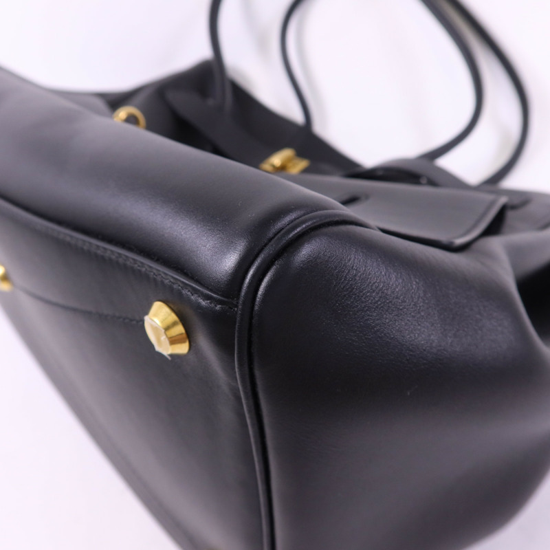 BALENCIAGA 牛皮皮革Bel Air金扣肩背袋-11