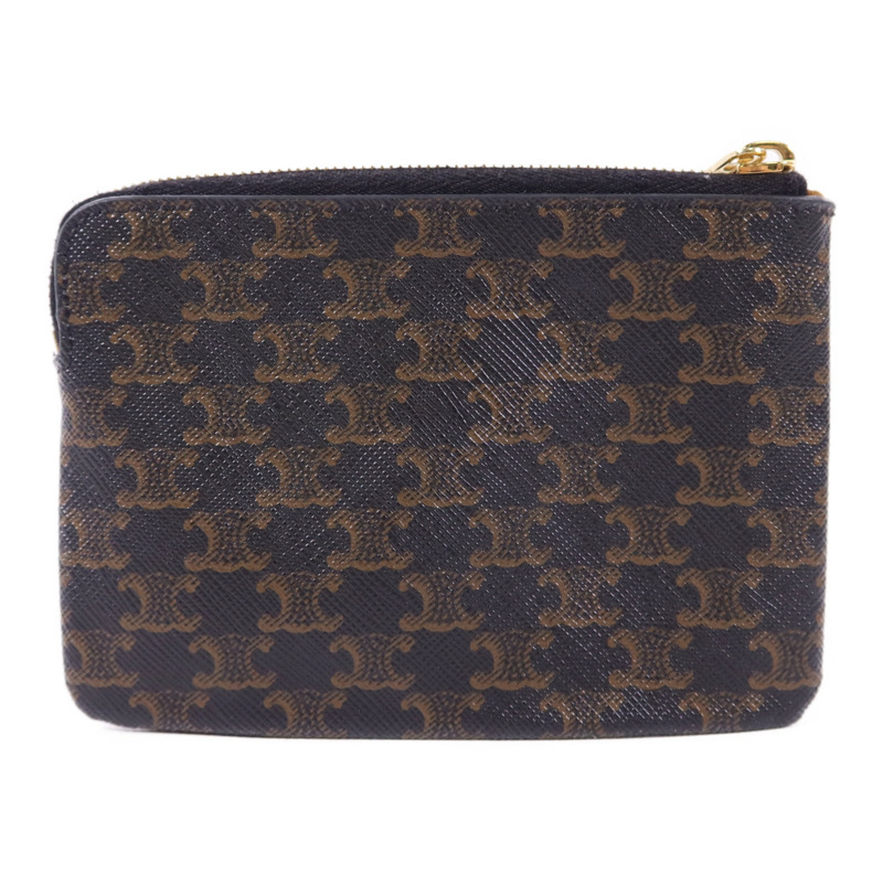 CELINE 塗層帆布Card Case金扣卡片套-1