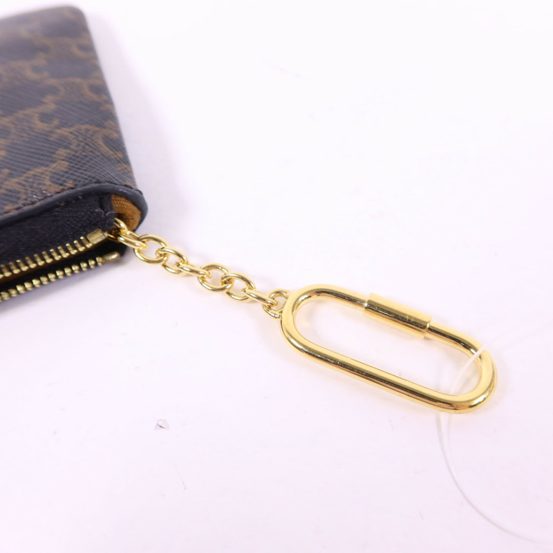 CELINE 塗層帆布Card Case金扣卡片套-4