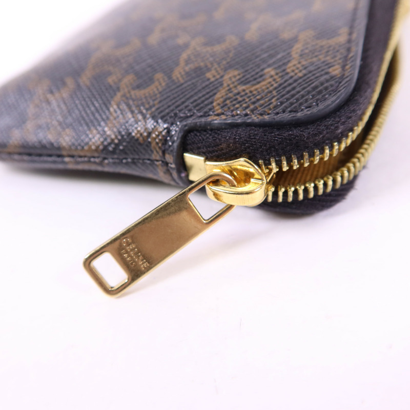 CELINE 塗層帆布Card Case金扣卡片套-9