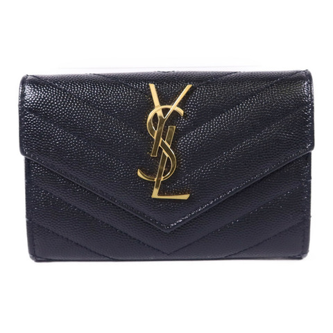 SAINT LAURENT 牛皮皮革Card Case金扣卡片套