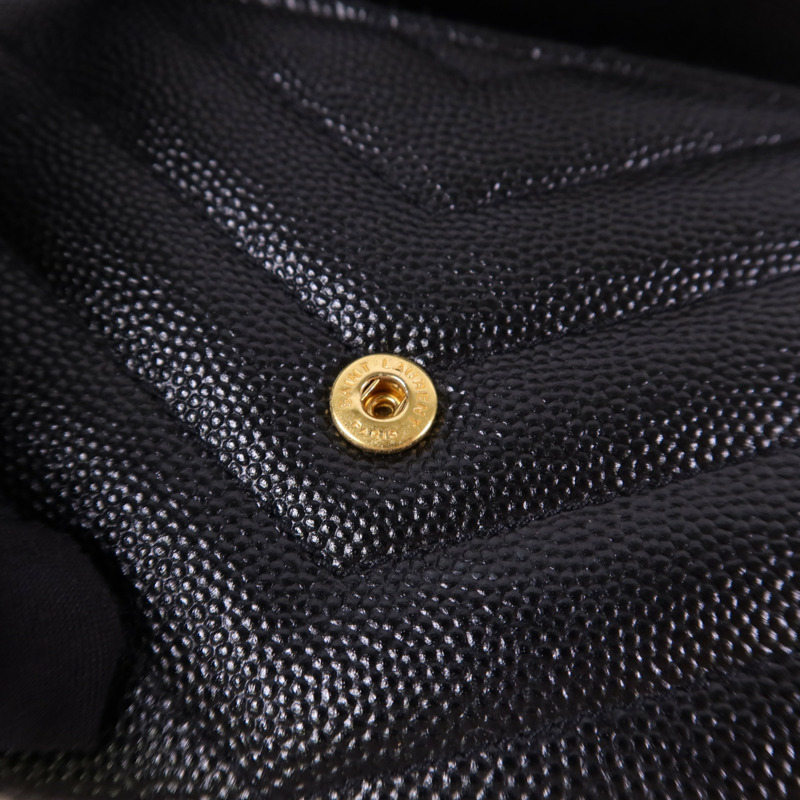 SAINT LAURENT 牛皮皮革Card Case金扣卡片套-7