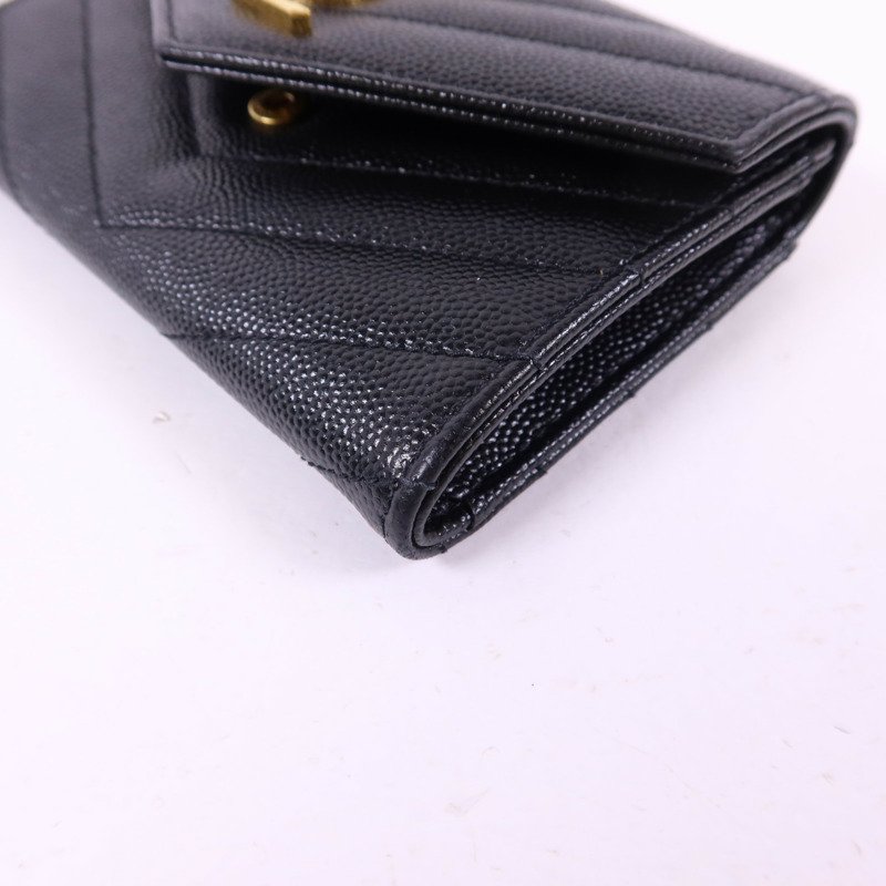 SAINT LAURENT 牛皮皮革Card Case金扣卡片套-9