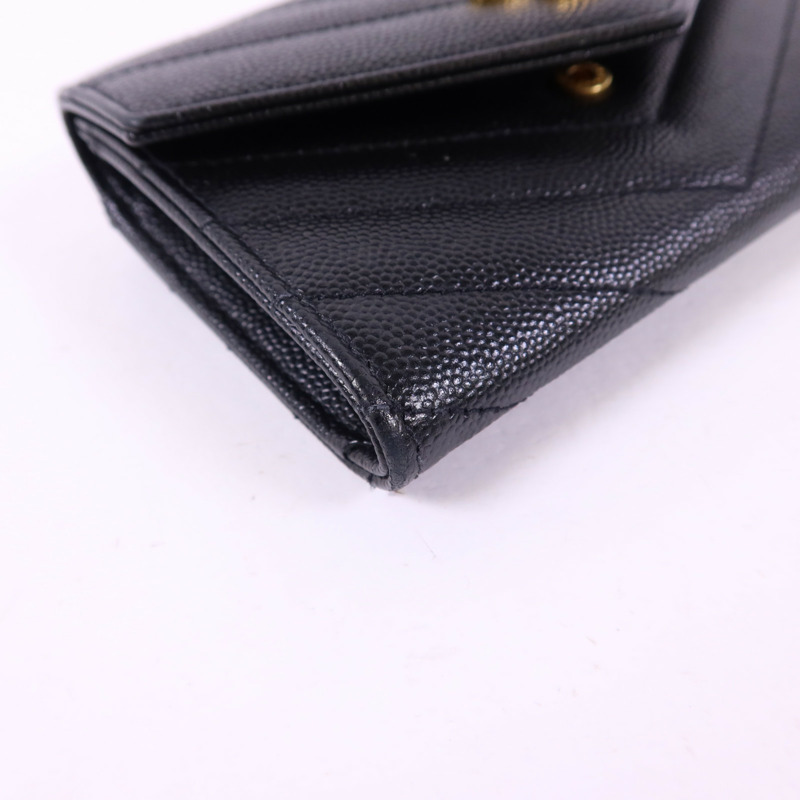 SAINT LAURENT 牛皮皮革Card Case金扣卡片套-10