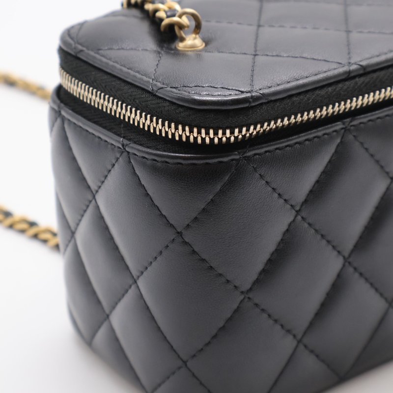 CHANEL 金球長盒子 - 黑金-7