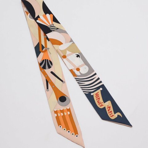 HERMES Parade en Fanfare盛大遊行Twilly - 白馬