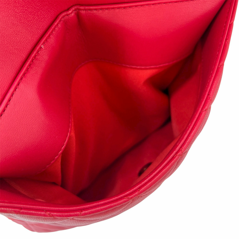 香奈兒粉紅羊皮絎縫雙肩包 A94417,男女皆宜-10