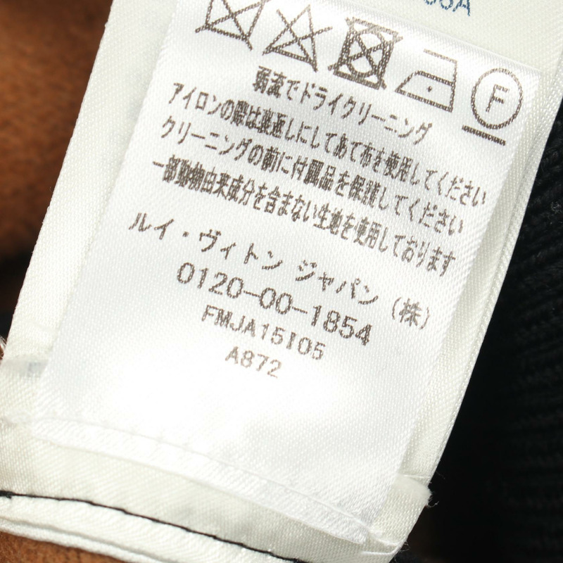 路易威登 Monogram Blouson #36 夾克,羊毛、羊絨、棉混紡,棕色/黑色,二手-3