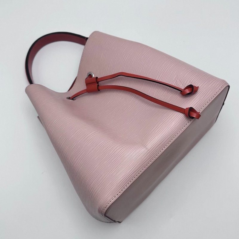 LV Neonoe 水波紋粉色紅內手提肩背水桶包 25*25*16.5 98新配件塵袋-1