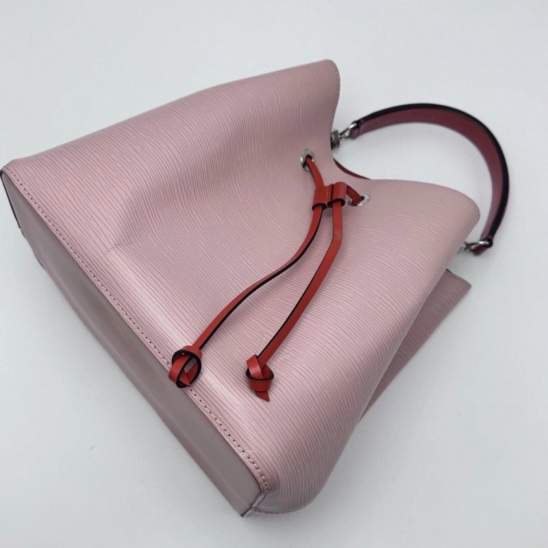 LV Neonoe 水波紋粉色紅內手提肩背水桶包 25*25*16.5 98新配件塵袋-2